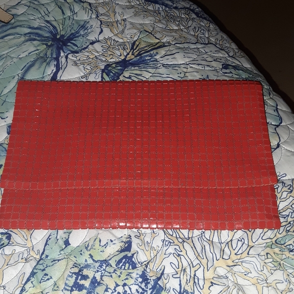 Lumured Handbags - Vintage Lumured Red Clutch/Purse